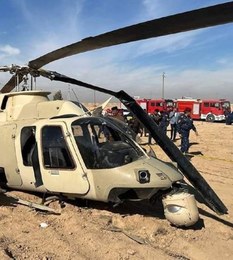 Irak'ta askeri helikopter düştü: Pilotlar yaralı kurtuldu