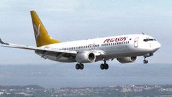 Pegasus uçağının motoruna kalkış esnasında kuş girdi