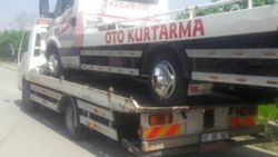 Düzce'de, çekicilerin sürücüleri ehliyetsiz çıktı