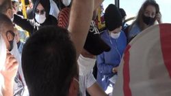 Esenyurt'ta denetime takılan minibüsten 37 yolcu çıktı
