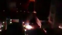 Pendik'te elektrik kablolarının patlama anı