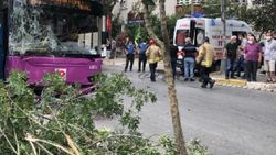 Avcılar'da halk otobüsü kaza yaptı: 1 yaralı