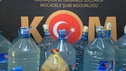 Malatya'da 208 litre sahte içkiye el konuldu