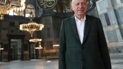 Cumhurbaşkanı Erdoğan'dan Ayasofya paylaşımı