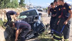 Sinop Valisi Karaömeroğlu trafik kazası geçirdi