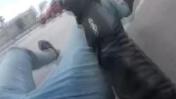 Maltepe'de motosikletlinin yaralandığı kaza anı