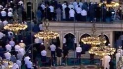 Ayasofya'da, Hristiyanların kutsal alanı boş bırakıldı