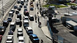 Ayasofya'nın açılışı nedeniyle sahil yolunda yoğun trafik