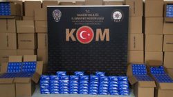 Mersin'de tır garajı deposundan 2 milyonluk makaron çıktı