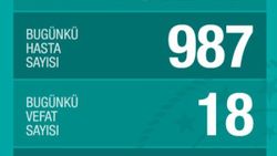 Türkiye'de günün salgın tablosu