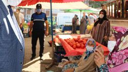 Pazarcı teyzeden Karabük Valisi'ne: Maskeleri atmasınlar
