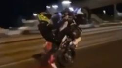 İstanbul'da motosikletli maganda kamerada