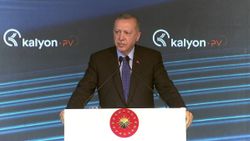 Erdoğan, Kalyon Güneş Teknolojileri Fabrikası'nın açılış töreninde