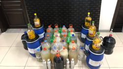 Mersin'de 425 litre sahte içki ele geçirildi