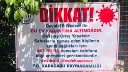 Aydın'da karantina ihlaline afişli çözüm