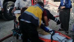 Malatya'da, yangında mahsur kalan yaşlı kadın kurtarıldı