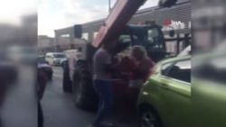 Ankara'da yol verme kavgası