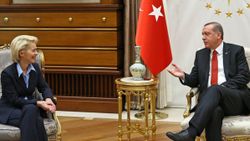 Cumhurbaşkanı Erdoğan, AB Komisyonu Başkanı Ursula Von der Leyen'le görüştü