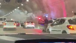 Magandalar, Çamlıca Tüneli'nde kutlama yaptı