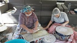 Muğla'da huzurevinde hasat şenliği