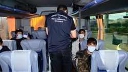 Kocaeli'de otobüste 7 düzensiz göçmen yakalandı