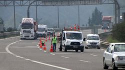 TEM Otoyolu Bolu Dağı geçişi Ankara istikameti 1 ay ulaşıma kapalı