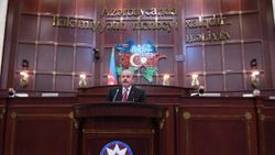 TBMM Başkanı Mustafa Şentop, Azerbaycan Milli Meclisi'ne hitap etti