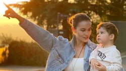 Fahriye Evcen, oğlu Karan'la fotoğraf paylaştı