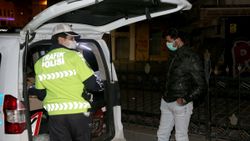 Beyoğlu'nda karantina ihlali yapan kurye ceza yedi