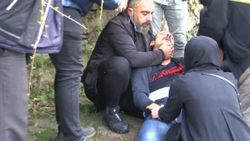 Vaniköy Camii'nin imamı yangını görünce fenalaştı