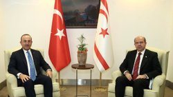 Mevlüt Çavuşoğlu, KKTC Cumhurbaşkanı Ersin Tatar'la görüştü