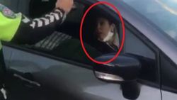 Bursa'da aracı çekilen kadın, polise hakaret etti