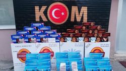 Kocaeli'de 152 bin 120 adet kaçak makaron ele geçirildi