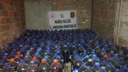 Manisa'da 3 bin 365 litre sahte içki ele geçirildi
