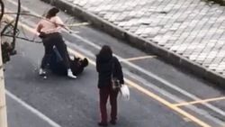 Aydın'da elinde bıçak olan kadın terör estirdi
