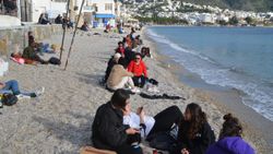 Bodrum sahillerinde dikkat çeken yoğunluk