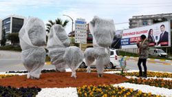 Kuşadası'nda ağaçlara elyaflı koruma