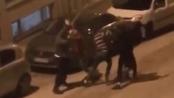 Bursa'da sopalı kavga kamerada