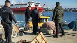 Tekirdağ'da suya gizlenmiş trol kapıları bulundu