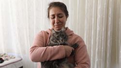 Gaziantepli aile ölen kızlarının kedisi 'lui' ile teselli buldu