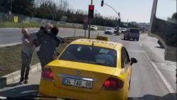 Çatalca'da kamyoncu ile taksicinin kavgası