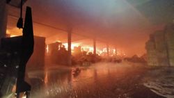 Kahramanmaraş'ta fabrika yangını