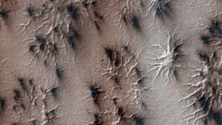 Mars'taki gizemli örümcek şekillerinin sırrı çözüldü
