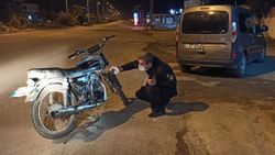 Hatay'da denetime takılan motosiklet çalıntı çıktı