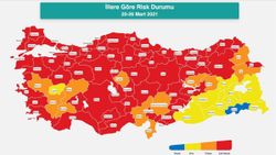 Düşük riskli (Mavi) iller hangileri? En az vaka olan il hangisi? Türkiye güncel risk haritası..