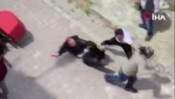 Avcılar'daki kuryelerin tekme tokat yol verme kavgası