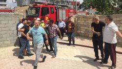 Konya’da yangına giden itfaiye ekipleri, dar sokaktan geçemedi