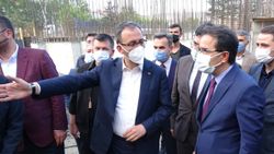 Mehmet Muharrem Kasapoğlu Çankırı'da yapımı süren havuz inşaatını inceledi