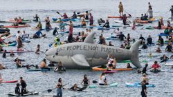 G7 Zirvesi'nde iklim değişikliği protestosu