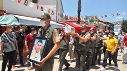 Marmaris'teki yangında şehit olan orman işçisi son yolculuğuna uğurlandı